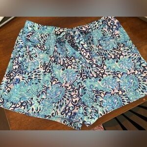 Lilly Pulitzer Shorts Floral Print Shorts Womens 6